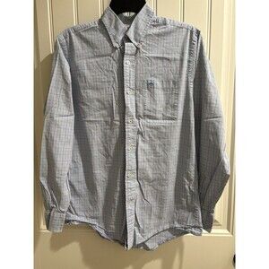 Southern Tide Button Down Checkered Blue Pink White Men’s Medium
